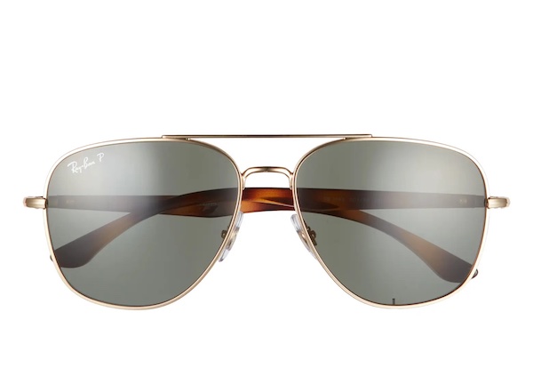 Ray-Ban 56mm Square Polarized Sunglasses