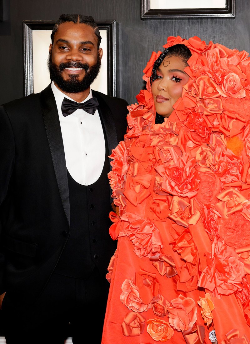 Red Hot Love Lizzo on 2023 Grammys Red Carpet Myke Wright Grammys 2023
