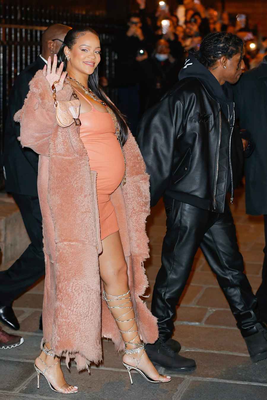 Rihanna & ASAP Rocky Couple Style Off-White show, Arrivals, Autumn Winter 2022, Paris Fashion Week, France - 28 Feb 2022