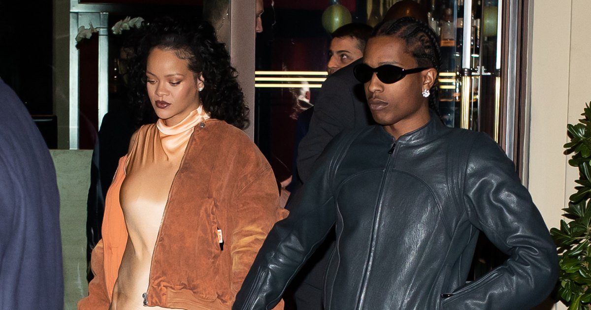 Rihanna Shows Off Baby Bump in Milan With ASAP Rocky: Pics Rihanna Shows Off Baby Bump in Milan With ASAP Rocky: Pics