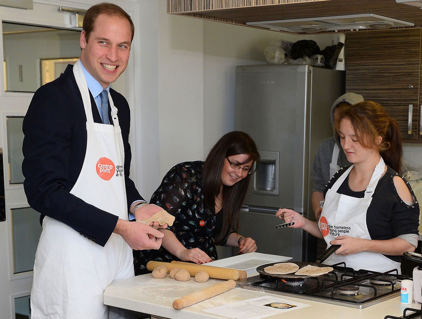 Royal Family Cooking Through the Years: Prince William Makes Pudding With Prince George, Princess Kate Flips Pancakes and More white apron