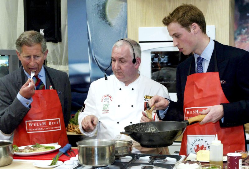 Royal Family Cooking Through the Years: Prince William Makes Pudding With Prince George, Princess Kate Flips Pancakes and More red apron