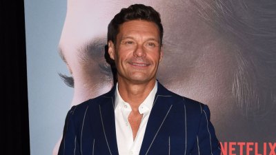 Ryan Seacrest Through the Years striped suit