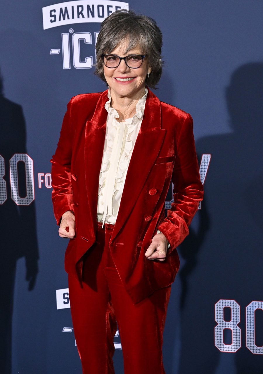 Sally Field Through the Years red suit 2023