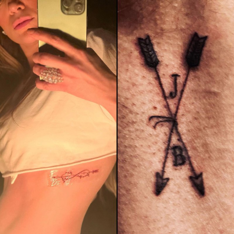 See All the Celebs Who Got Tribute Tattoos for Love: From Brooklyn Beckham to Kelly Ripa arrows