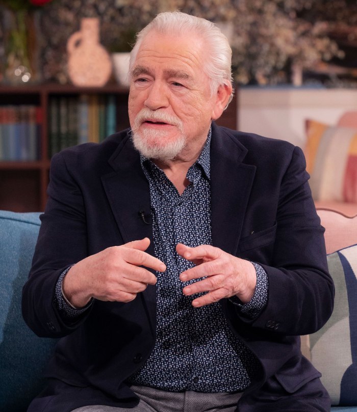 Succession's Brian Cox Says Sons Urged Him to Do Michelob Ultra's 2023 Super Bowl Ad: They Need to ‘Explain the Game’ to Me! blue shirt