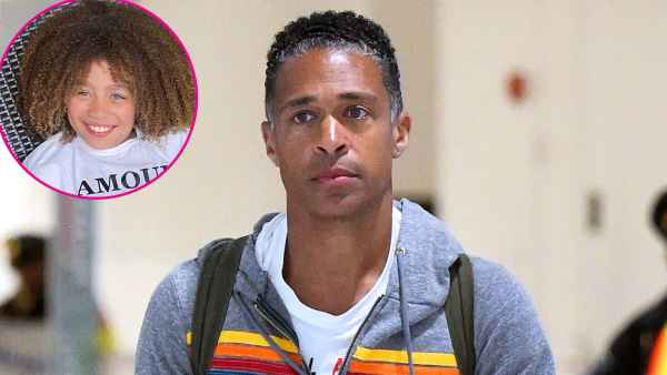 T.J. Holmes Spotted With Daughter Sabine at Airport After PDA-Filled Vacation With Amy Robach