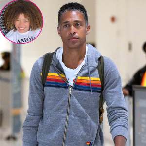 T.J. Holmes Spotted With Daughter Sabine at Airport After PDA-Filled Vacation With Amy Robach
