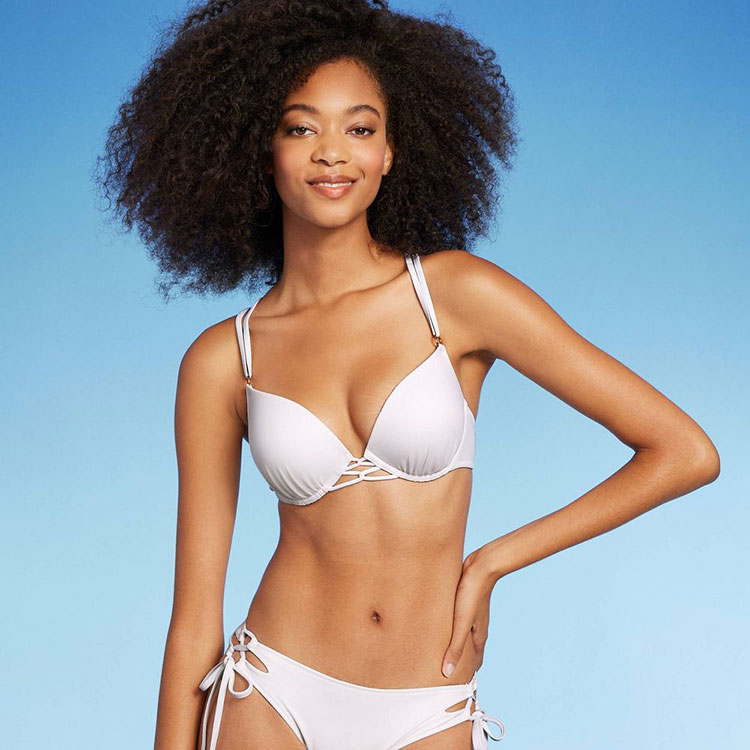 Buy Good American 10 Ways To Wear Bikini Top - White At 59% Off