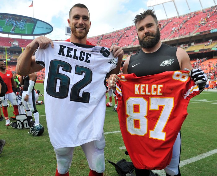 Travis Kelce Gets Emotional Talking About Brother Jason Kelce After Super Bowl Win