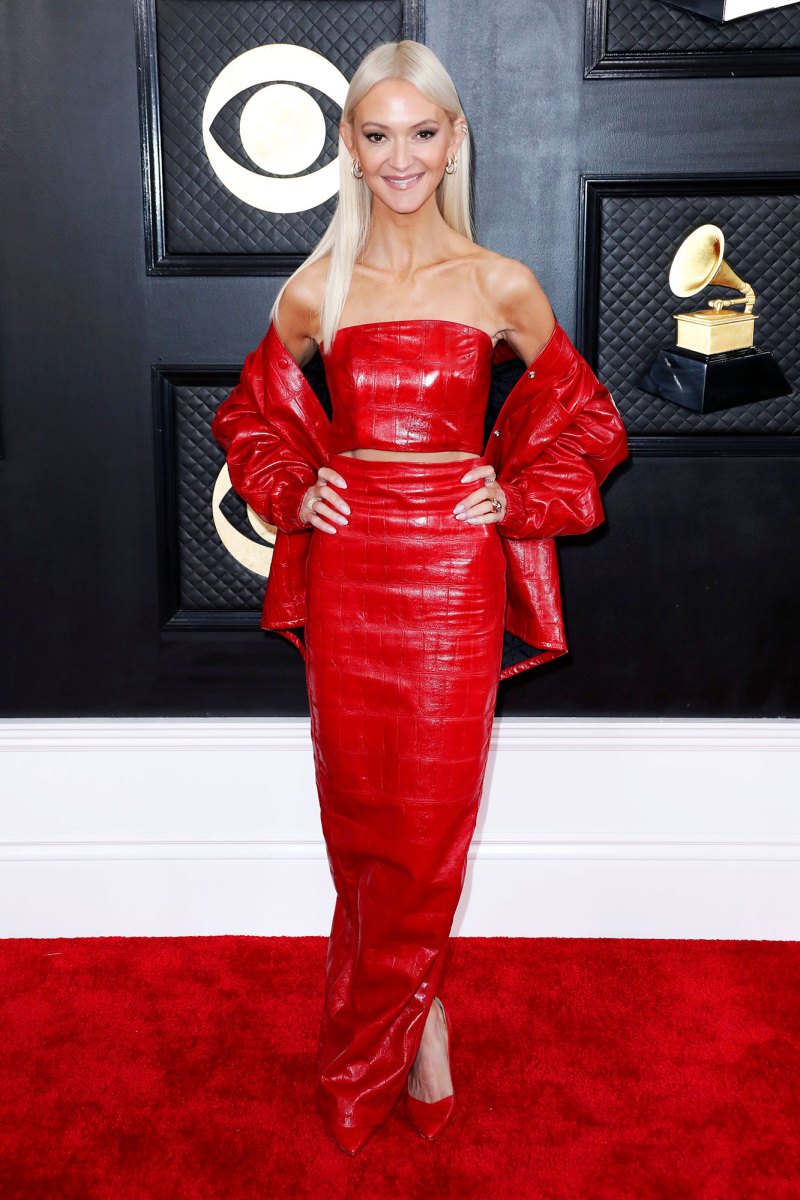Zanna Roberts-Rossi Red Carpet Arrive Arrival Grammys 2023