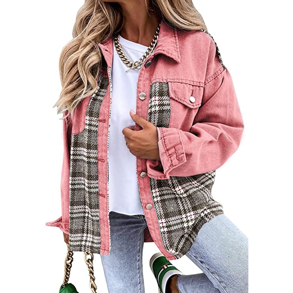 amazon-btfbm-denim-flannel-shacket-pink