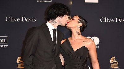Kiss, Kiss! Demi Lovato and BF Jutes Make Red Carpet Debut at Grammys Bash
