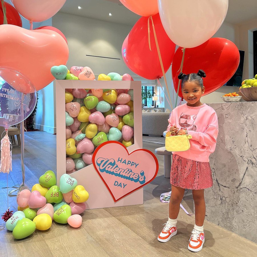 khloe Kardashian and Tristan Thompson's Daughter True Looks All Grown Up in Sweet Valentine's Day Photo - 479