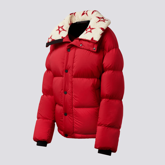 red down jacket