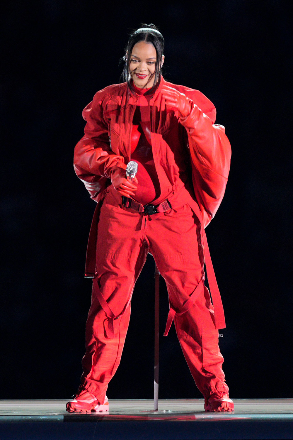 Rihanna Wears Red Loewe and Alaïa for Super Bowl 2023 Performance   Fashionista