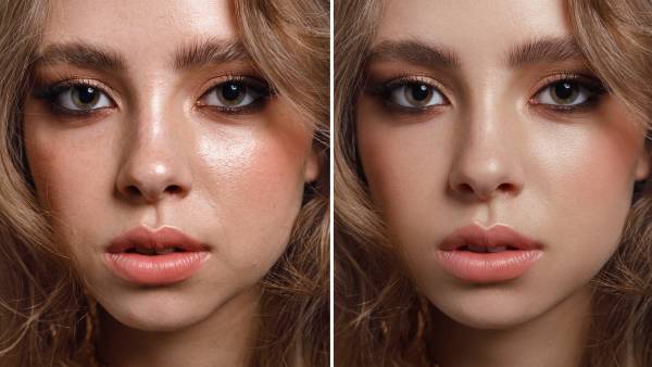 pores before and after