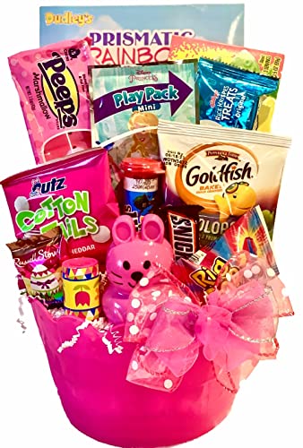 Easter Candy Basket for Kids ~Chocolate -Candy -Play Pack Activity -Great Gift for Girls - Premade Easter Basket