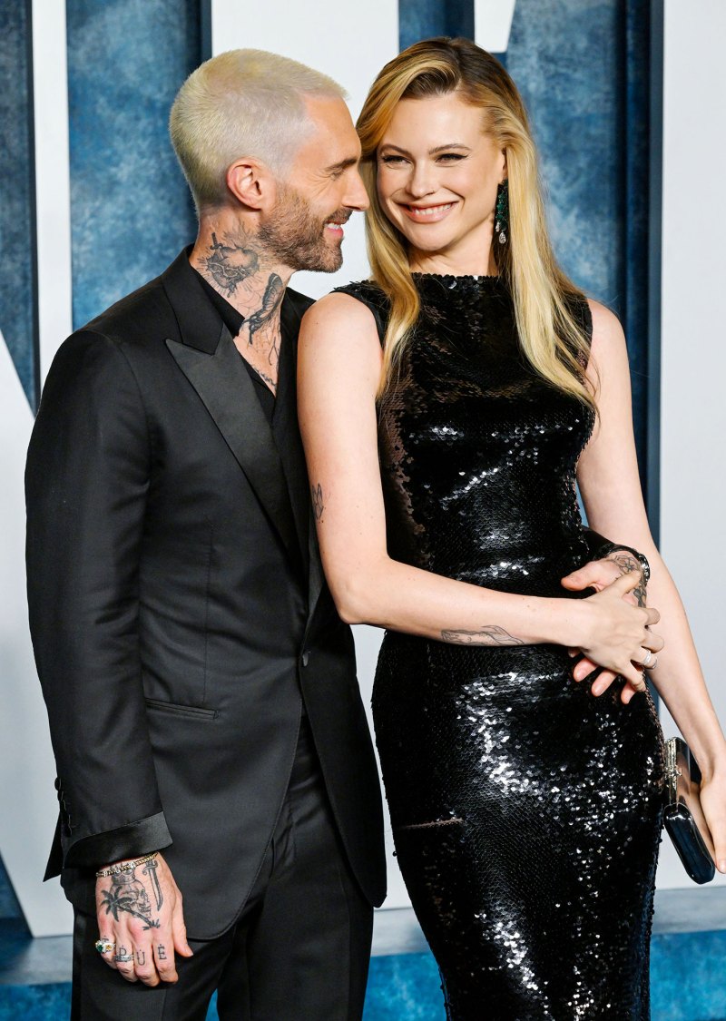 Adam Levine Attend First Red Carpet With Wife Behati Prinsloo Since His Cheating Scandal Oscars 2023 3