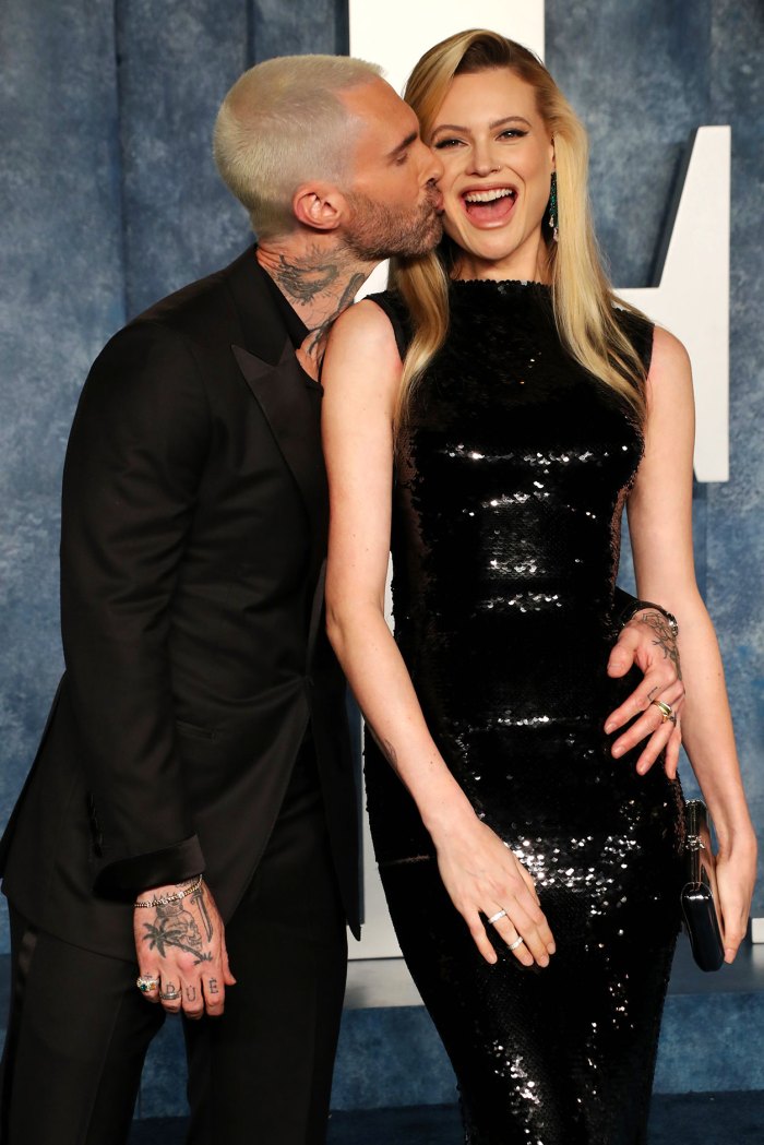 Adam Levine Attend First Red Carpet With Wife Behati Prinsloo Since His Cheating Scandal Oscars 2023 5