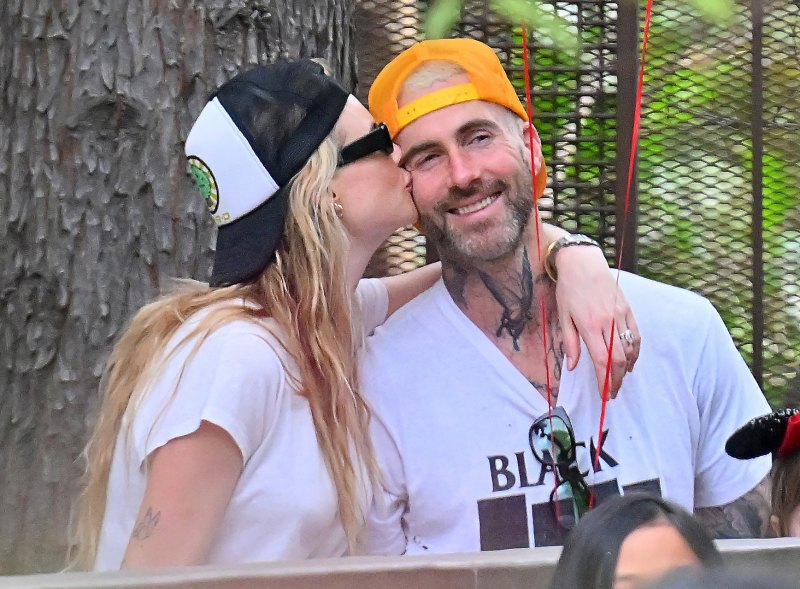 Adam Levine and Behati Prinsloo Pack on the PDA at Disneyland While Celebrating His 44th Birthday: Photos