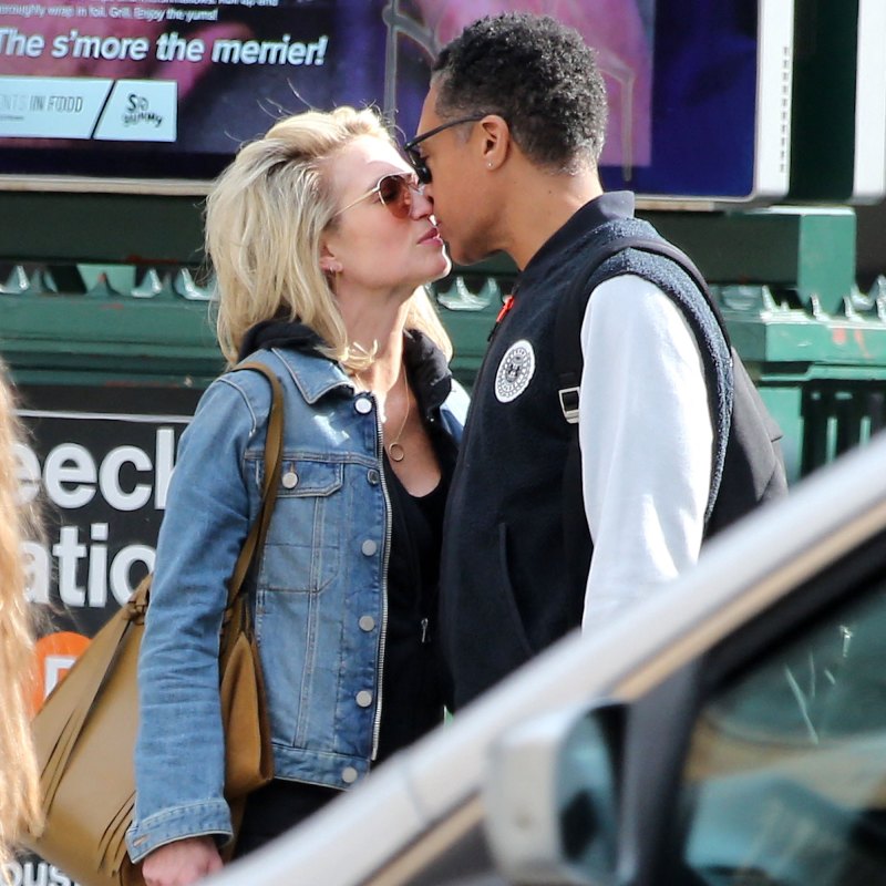 Amy Robach and TJ Holmes Pack on the PDA in New York City
