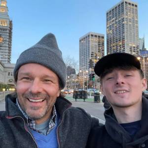 Anne Heche's Son Homer Celebrates 21st Birthday With Dad Coleman Laffoon: 'He's Good Anne' grey beanie