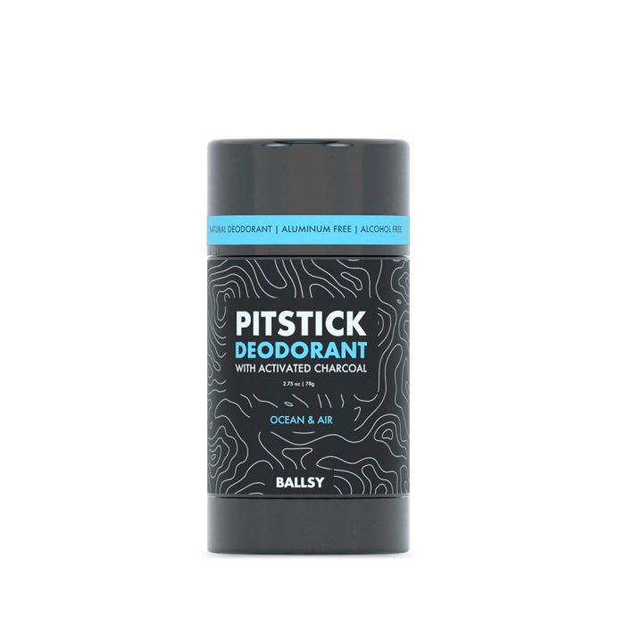 Ballsy Pitstick Activated Charcoal Natural Deodorant