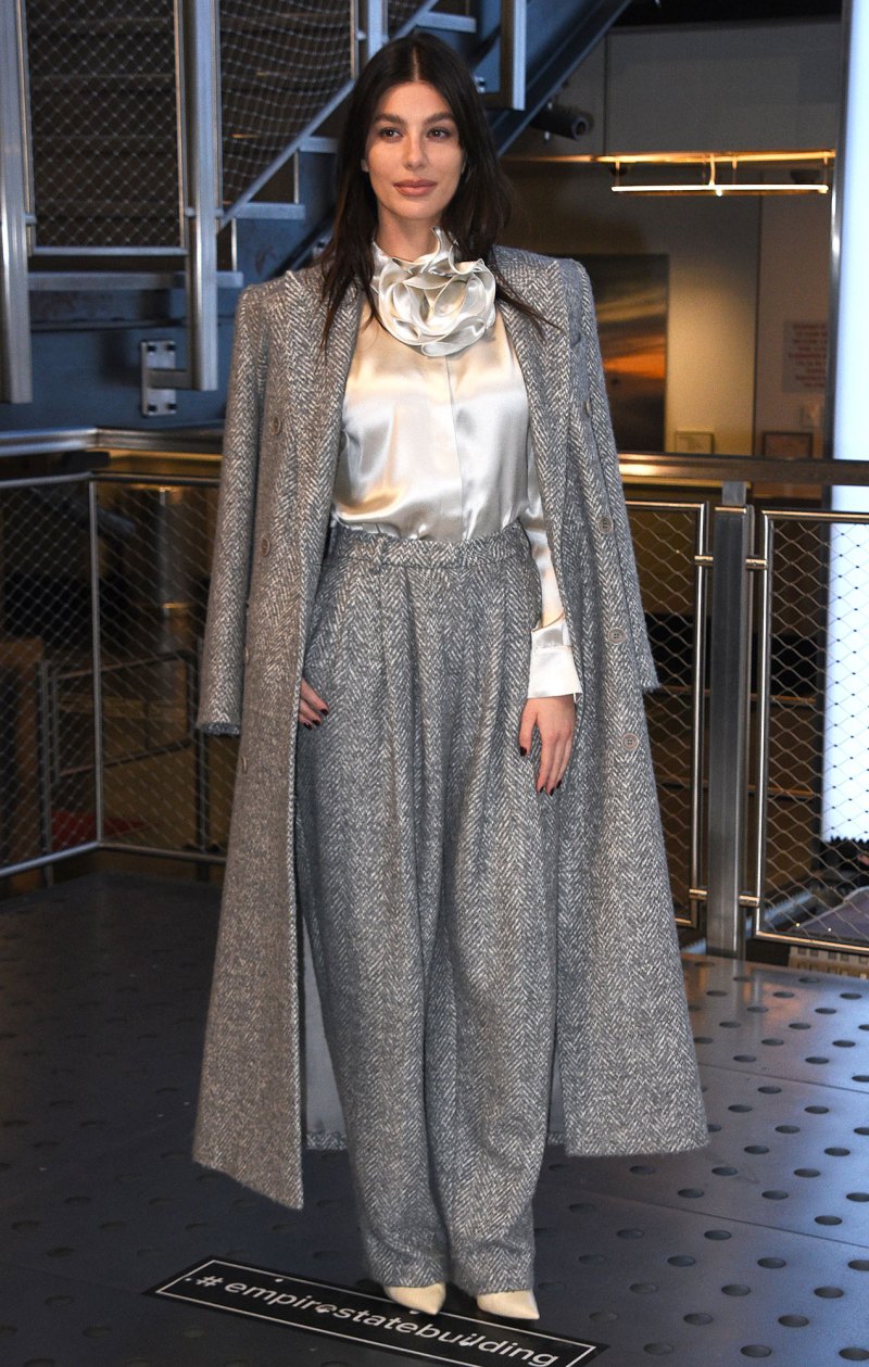 Best Daisy Jones & The Six Press Tour Looks silver and grey outfit