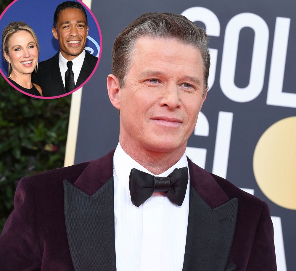 Billy Bush Suggests T.J. Holmes and Amy Robach Should Start Their Own Talk Show After ABC Firing: 'They've Got Something That Works' maroon suit