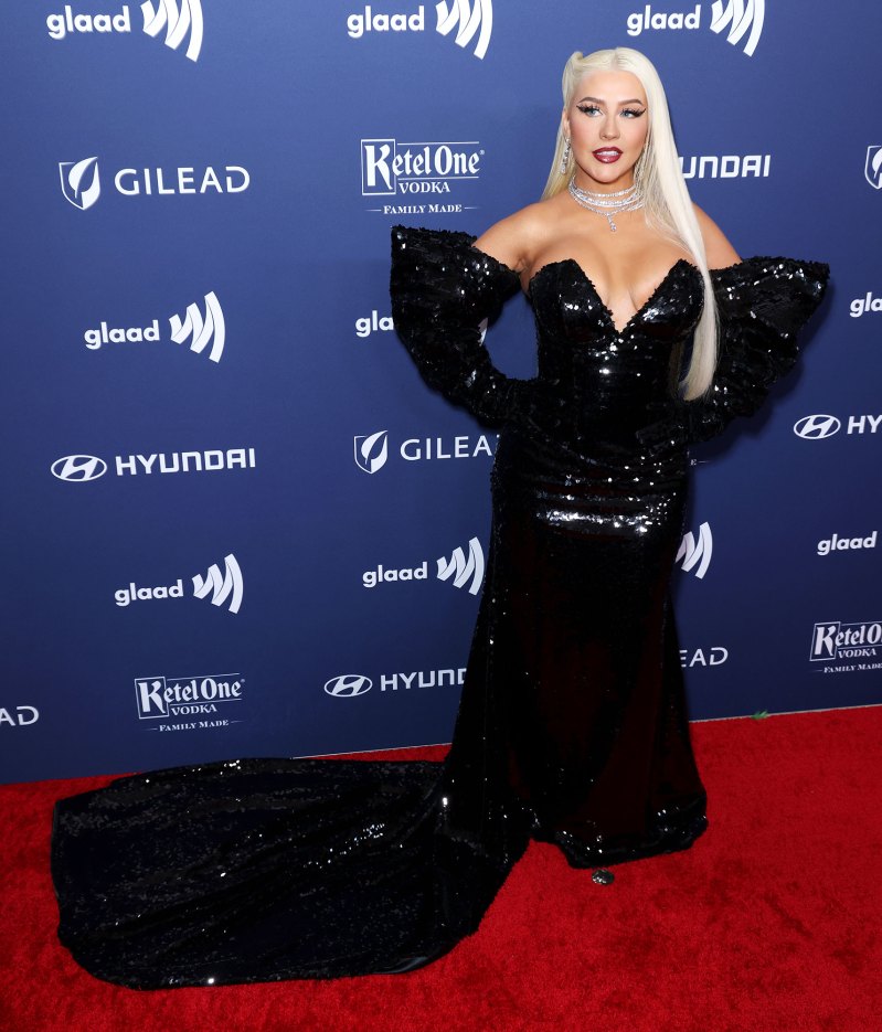 Christina Aguilera Glaad Media Awards 2023 Red Carpet