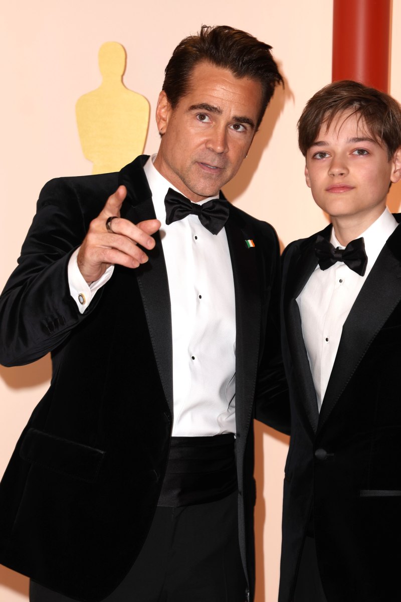 Colin Farrell Makes Rare Appearance With 13-Year-Old Son Henry on Oscars Red Carpet