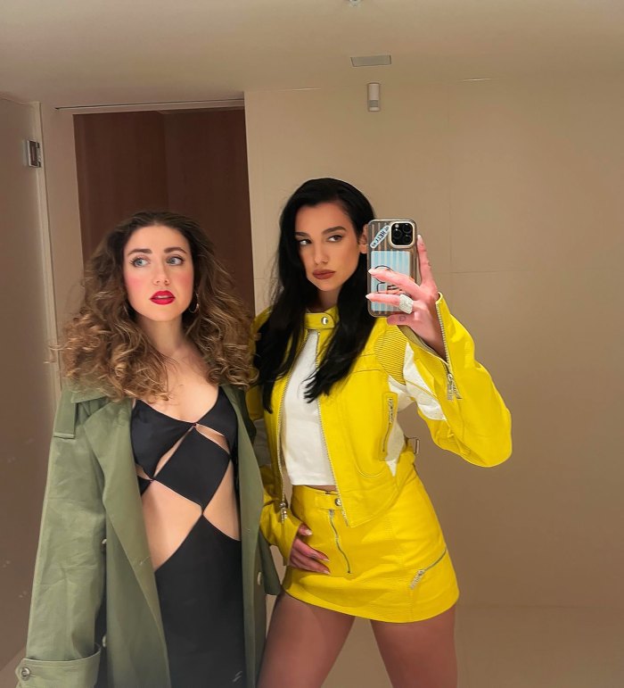 Dua Lipa Perfectly Pulls Off a SpongeBob Moto Jacket With the Cartoon Character's Signature Pout: Pic