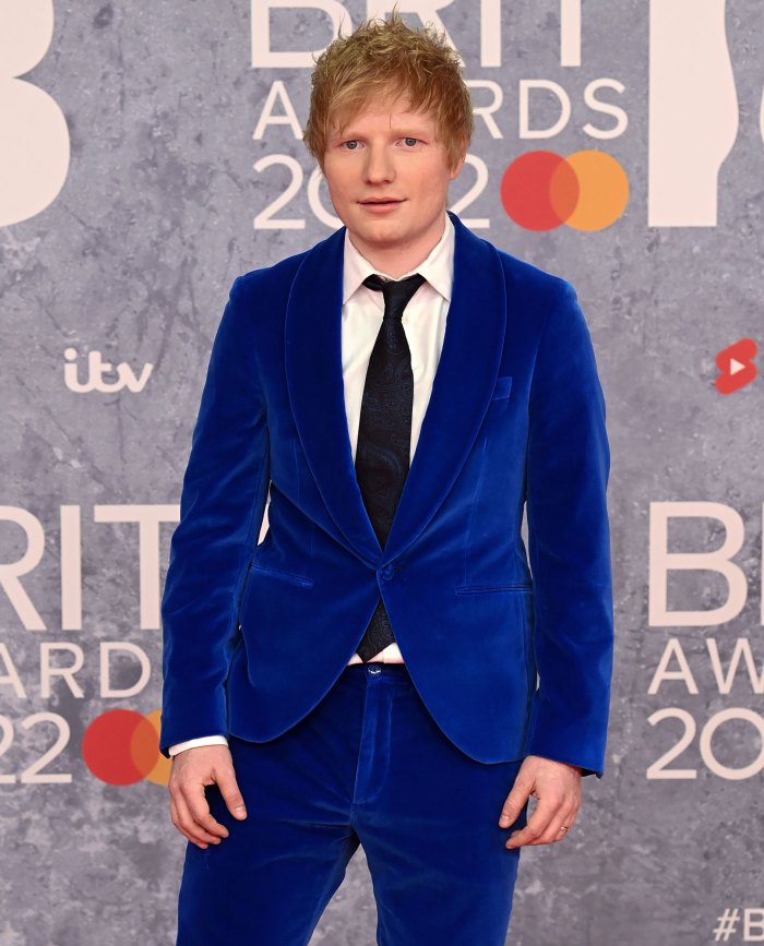Ed Sheeran Reveals His Wife Cherry Was Diagnosed With a Tumor During Her Second Pregnancy blue velvet suit
