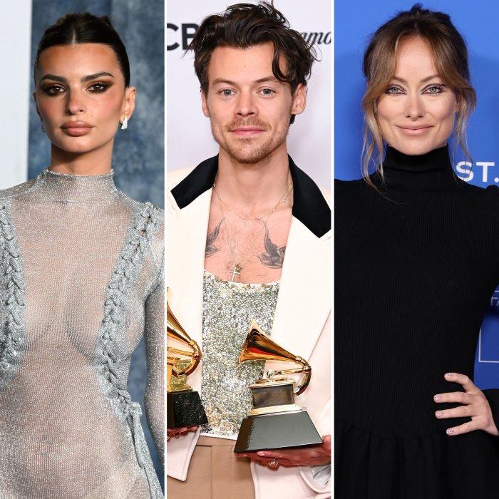 Emily Ratajkowski, Steamy Makeout'tan Aylar Önce Olivia Wilde ile Harry Styles Konserinde Dans Etti