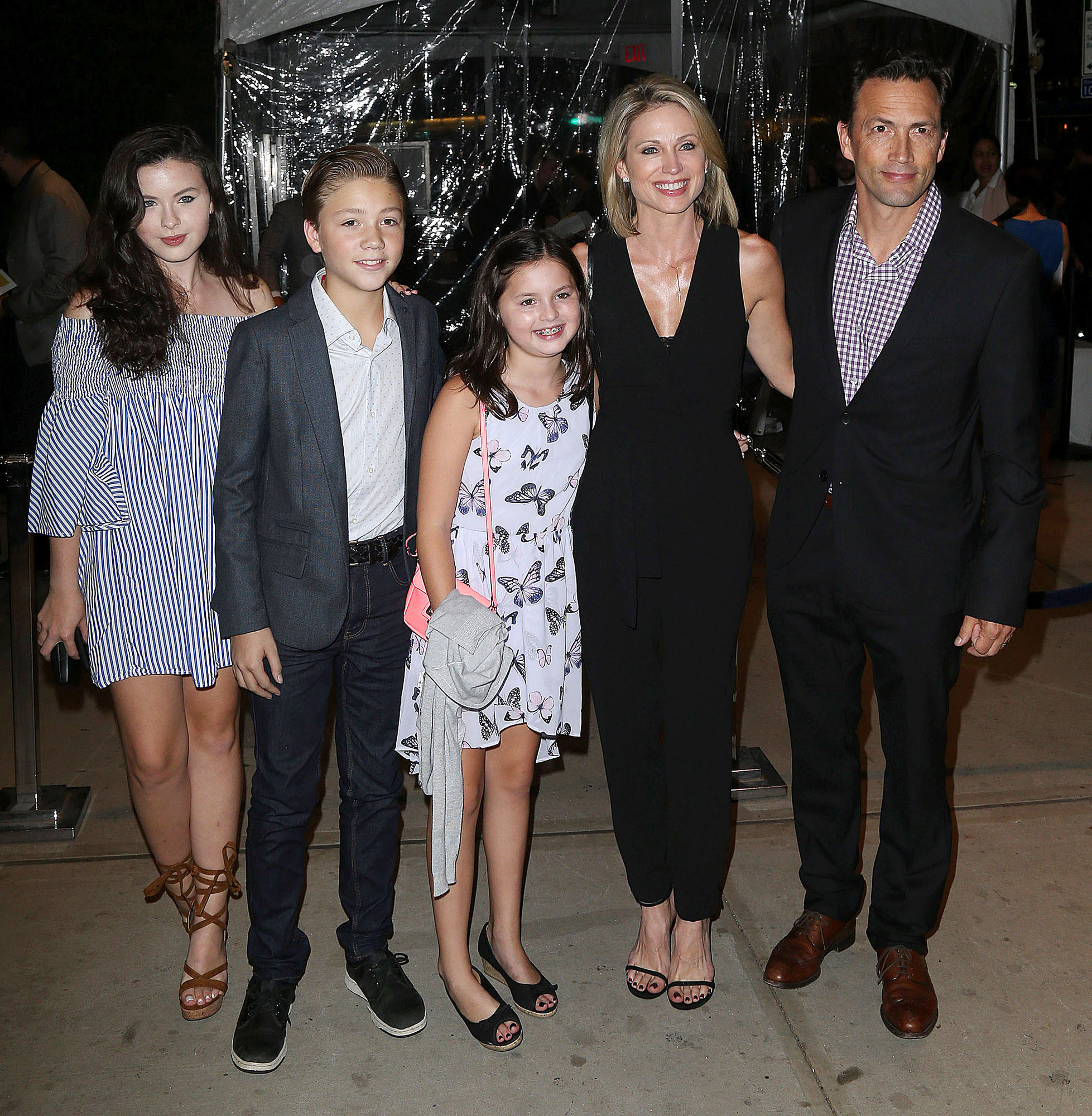 Amy Robach’s Daughters' Unwavering Support for Andrew Shue and His Sons ...