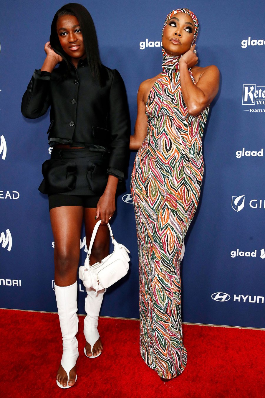Feature Gabrielle Union and Zaya Wade Red Carpet Moment at GLAAD Awards 2023