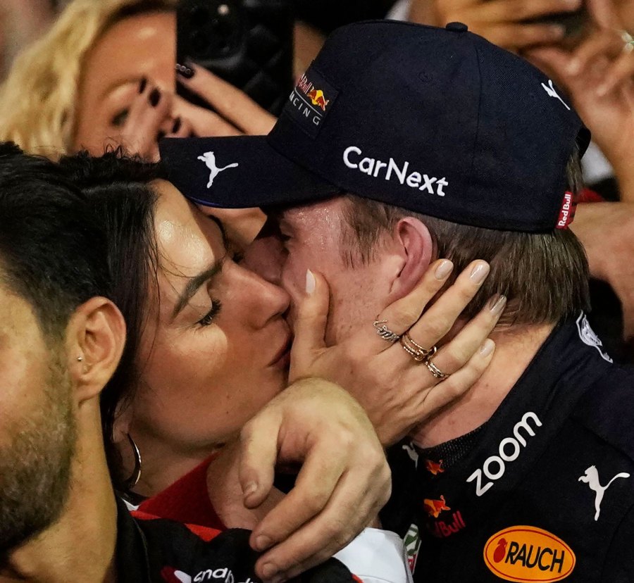 Formula 1 Driver Max Verstappen and Girlfriend Kelly Piquet's Relationship Timeline kiss