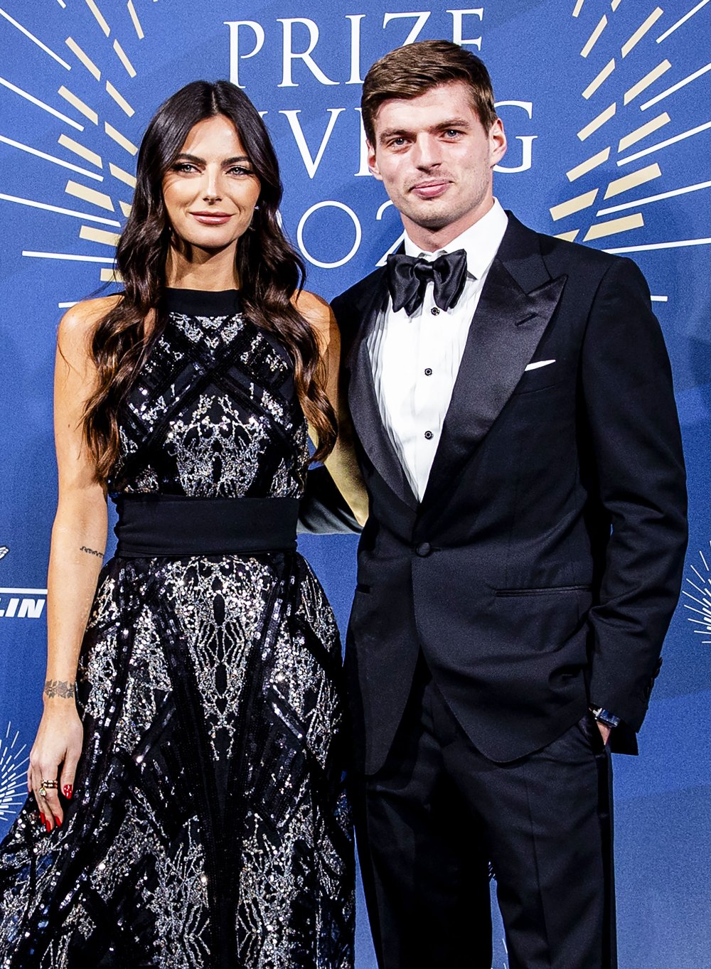 Formula 1 Driver Max Verstappen and Girlfriend Kelly Piquet's Relationship Timeline black bow tie