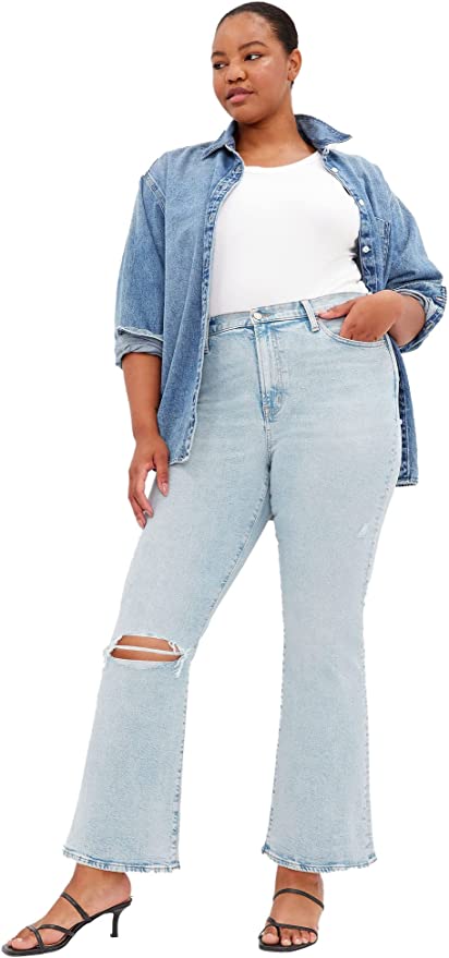 GAP Women's High Rise Flare Denim Jeans