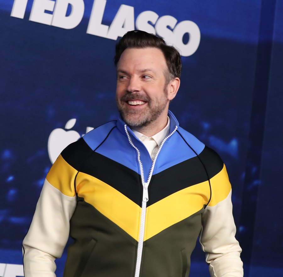 Jason Sudeikis’ Rare Quotes About Fatherhood While Coparenting With Ex Olivia Wilde: ‘Being Present Is a Good Quality’ striped jacket