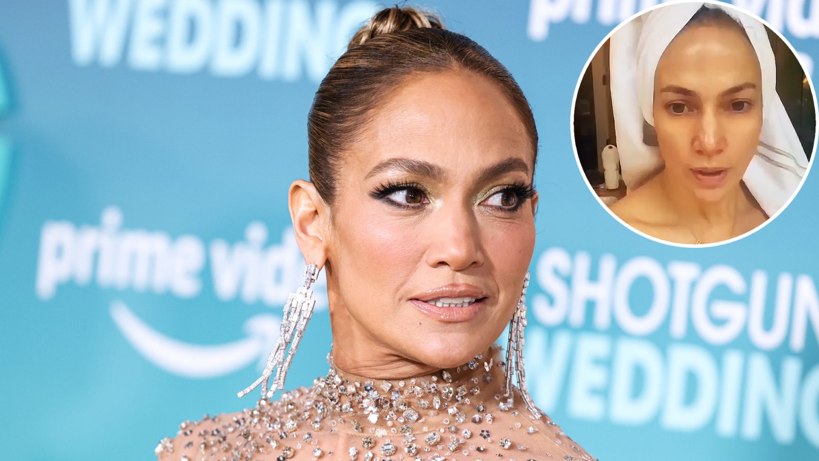 Jennifer Lopez Wears 'Ben' Necklace as She Shows Off a Fresh Face Thanks to 'Consistent' Skincare