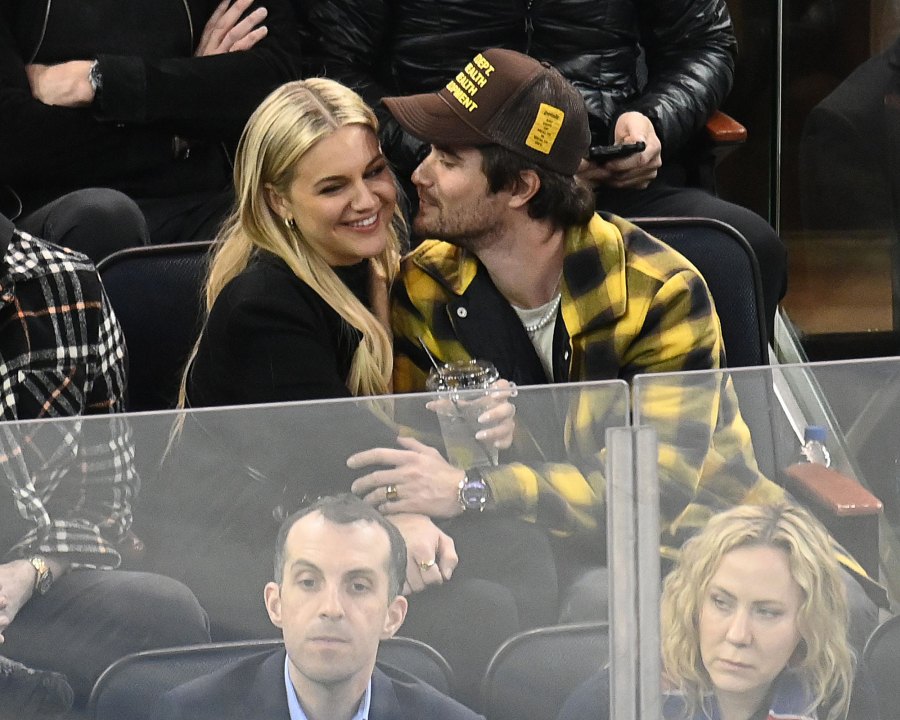Kelsea Ballerini and Chase Stokes Spotted Packing on PDA at Rangers Game as He Hints at Supporting 'SNL' Debut