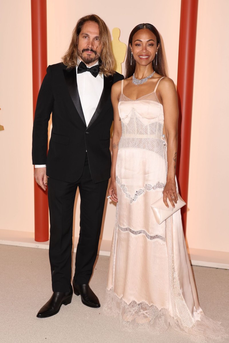 Oscars 2023 Zoe Saldana and Marco Perego Saldana