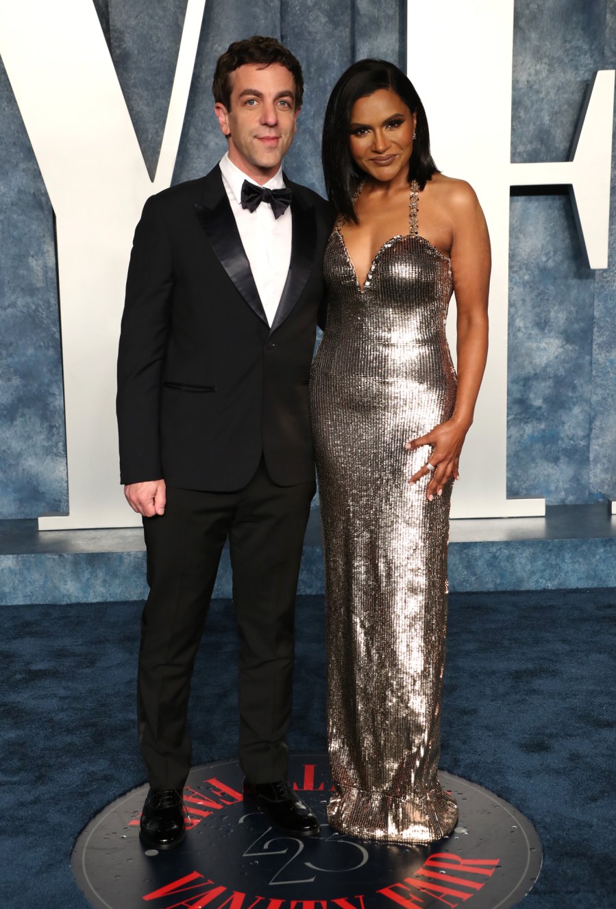 Mindy Kaling and BFF B.J. Novak Hit Vanity Fair Oscar Party Red Carpet