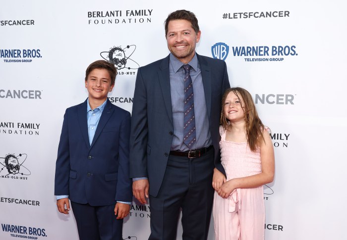 Misha Collins with his family