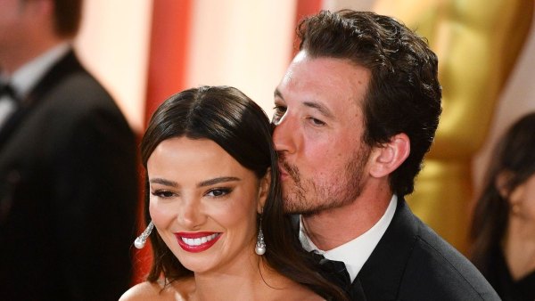 Oscars 2023 Miles Teller and Keleigh Sperry