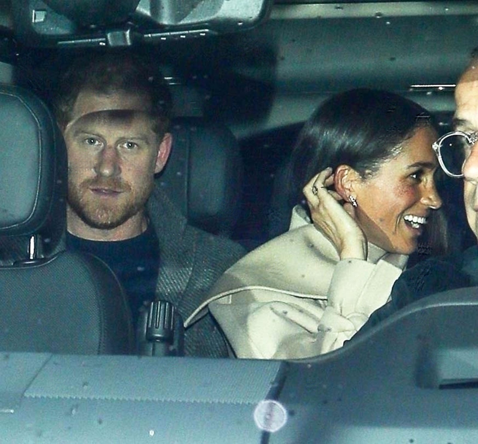 Prince Harry and Meghan Markle Enjoy Rare Date Night Amid Frogmore Cottage Eviction: Photos tan coat meghan