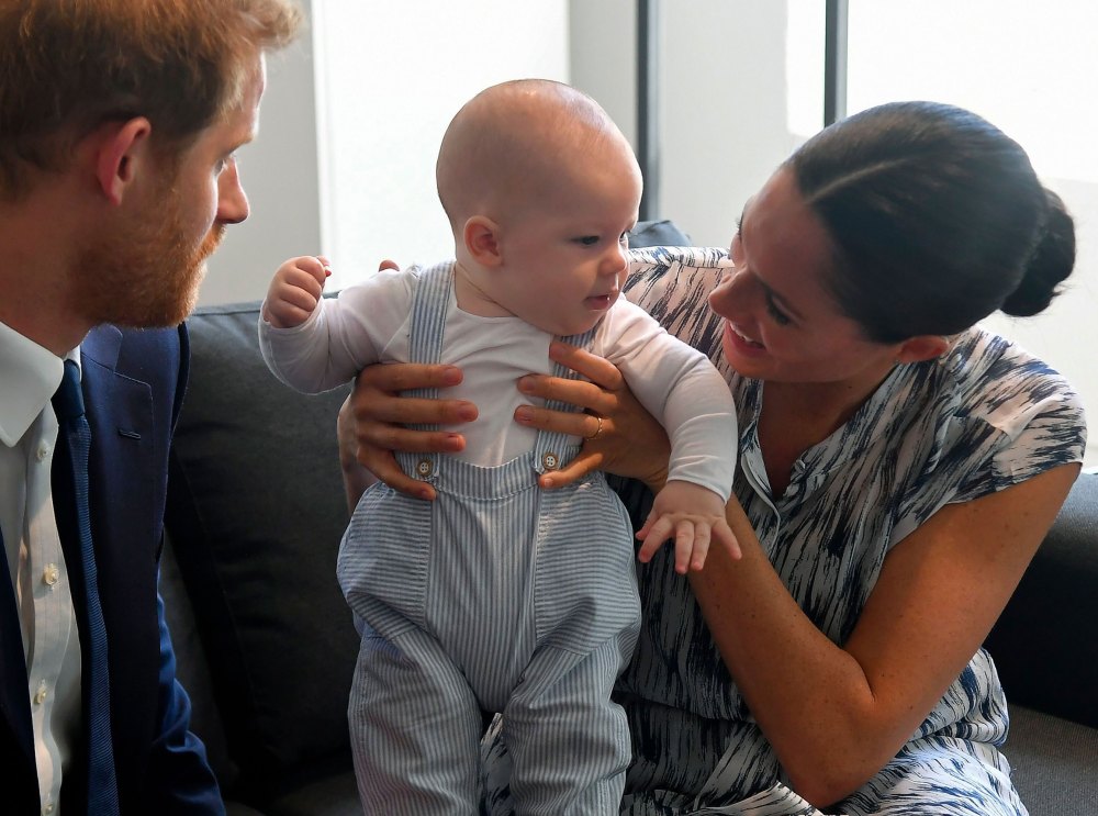 Prince Harry and Meghan Markle's Kids Archie and Lilibet Will Have New Titles on Royal Family Website stiped overalls