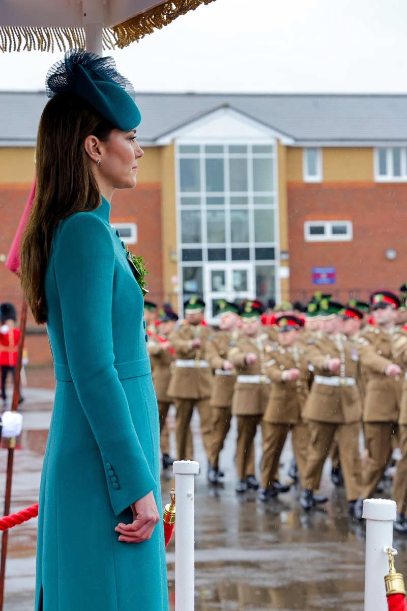 Princess Kate Attends 1st St. Patrick's Day Parade as Colonel of the Irish Guards: Photos